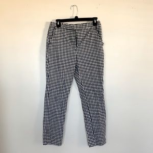 Zara black and white checkered pants